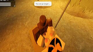 Robloxian witch elainaf bends for rough black cock pounding action