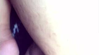 Dripping Messy Cream Fills Tight Pussy Close Up