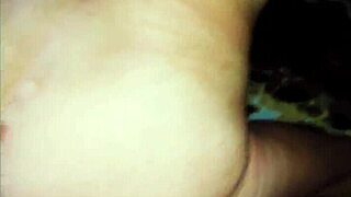 skinny milf wife in stockings takes homemade anal pov pounding