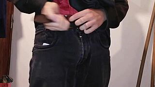 skinny dude jerks huge cock starting 2025 solo