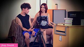 photographer shoots earrings on naked oiled teen upskirt flashing heels