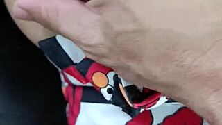 Intense pleasure surges playing 10 inch toy deep in her pussy close up