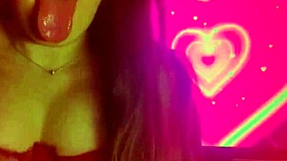 dirty student teases daddy with boobs begs cum in mouth ahegao style