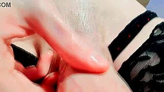Ready to Suck Our Oiled Tranny Cocks in This Hot Shemale POV Blowjob?!