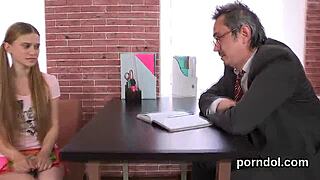 that classy bookworm gets seduced hard by her old instructor