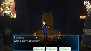 3D Hentai Femdom University Game Features Bowsette's Intense Fight Sex Gameplay