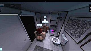 Girlfriend joins shower big cock monster penis fuck