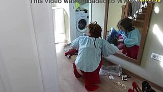 stepdaughter tries stepmom's clothes then daddy rubs pussy fucks mouth