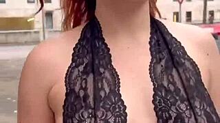 Heart-Pounding Thrill Walking Public in Lingerie Flashing All