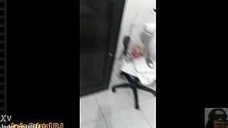 naughty brazilian housewife flashes juicy shaved pussy close up
