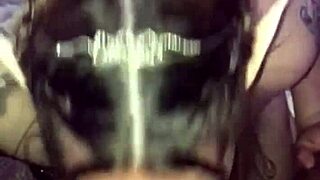 dulce blows deep on pete's cock with her huge natural tits part two
