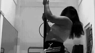 Pinay heels pole dance aerial hoops striptease