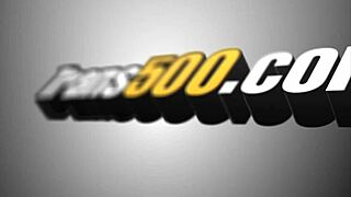 Ladyboy rides huge monster cock then swallows cum