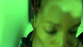 Nasty Bitch Deepthroats Big Black Cock Swallows Cum