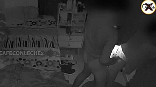 stepmom interrupts masturbation rams dick up her fat ass on security cam