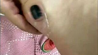 You catch Queen Kiffa red-handed teasing her oiled taboo feet.