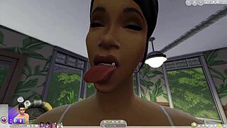 whoa cardi b's sims 4 sextape closeup pussy play got me goin