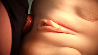Double penetration stretches her tight white ass wide open