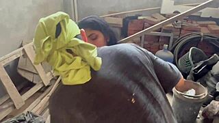 This Bricklayer Fucked Me Hard for Being a Horny Slippery Whore