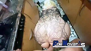 Spanish Mommy Caught In Kitchen By Victor Bloom's Thick Cock Surprise Fuck