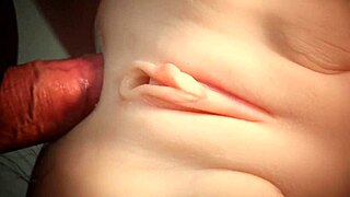 Double penetration stretches her tight white ass wide open