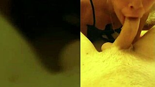 Bathroom floor deepthroat blowjob bends into doggystyle fuck ending messy facial cumshot sucking