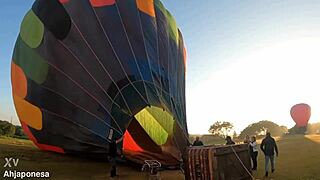 Hung brazilian husband bareback assfucks big-ass marmitinha high up during workout