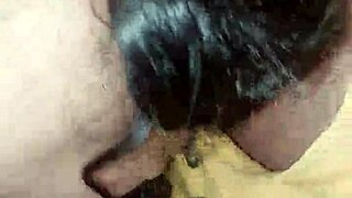 Latina Submissive Sucks Fat Cock with Titty Fuck and Creampie Finish