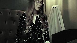 Halloween Wednesday Addams Rides Cock Hard With Amazing Juicy Moans
