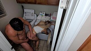 Free Use Slut's Laundry Day Turns Into Wild Fuck Fest!