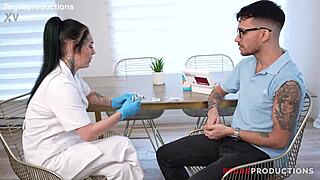 vanessa therock my naughty nurse chokes on my huge cock deepthroatin' rough
