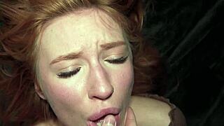 i'm perfect redhead gettin used rough by two guys college style