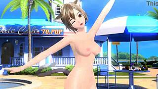 Megurine Luka and Meiko Pose Nude as Big-Tit Goddesses in Summer Idol Mod