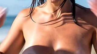 Skinny teen girls flash natural tits topless on crowded beach voyeur compilation