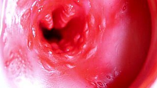 juicy hole stuffed by big red cock machine ready to burst sperm