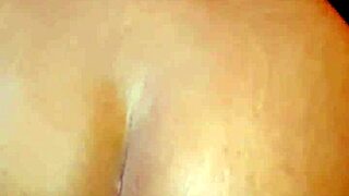 Indonesian babe with huge boobs gets doggystyled, creampied deep