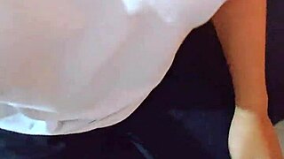 Indonesian babe with huge boobs gets doggystyled, creampied deep