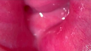 amateur asian teen's shaved pink pussy up close 244 days post virginity loss 👅💦