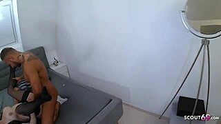 curvy german teen tempts with real amateur mmf after class