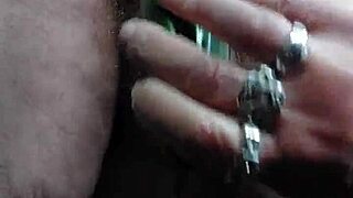 granny whore rams cucumber deep in her hairy german beaver