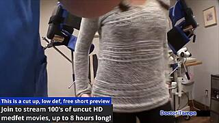 dr tampa pushes naomi alice to epic orgasms with her big clit gaping wide