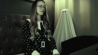 Halloween Wednesday Addams Rides Cock Hard With Amazing Juicy Moans