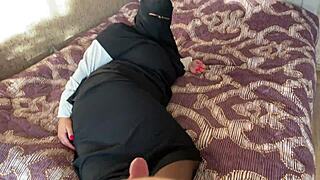 Syrian Hijab Girl Craves Intense Creampie with Horny Stud