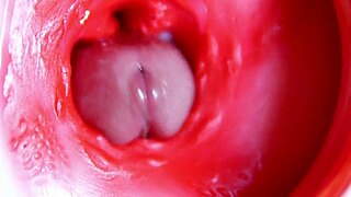 juicy hole stuffed by big red cock machine ready to burst sperm