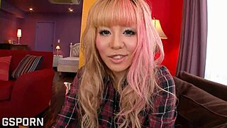 blonde japanese teen 18+ loves blowjob and hot pussy creampie uncensored