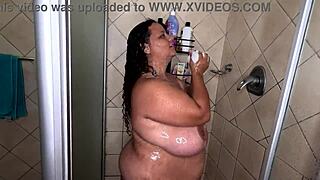 BIG TITS BBW WITH HUGE ASS TEASES IN HOT SOAPY SHOWER!