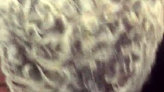 Woman kneels deepthroating thick cock with gagging slurps and saliva drips everywhere