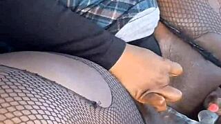 Sexy Braces Milf Wife Sucks Fucks Doggy in Car