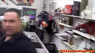 Tattooed Amateur Pawnshop Facial After Oral