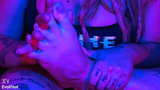 Paola Deepthroats Her Own Toes Gagging Spitting in Heels and Barefoot
